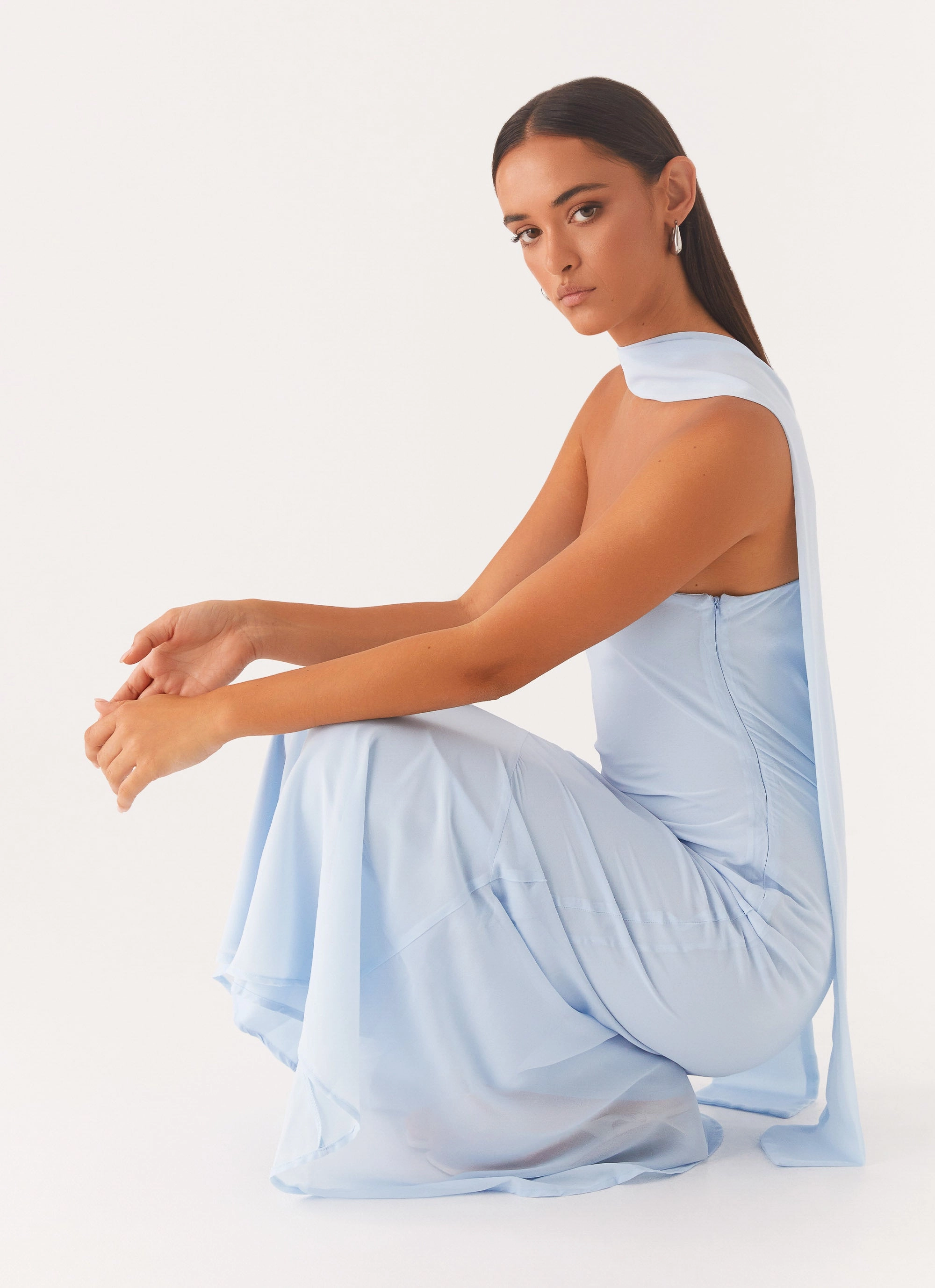 Under The Pagoda Maxi Dress - Blue Summer Staple Multi Season