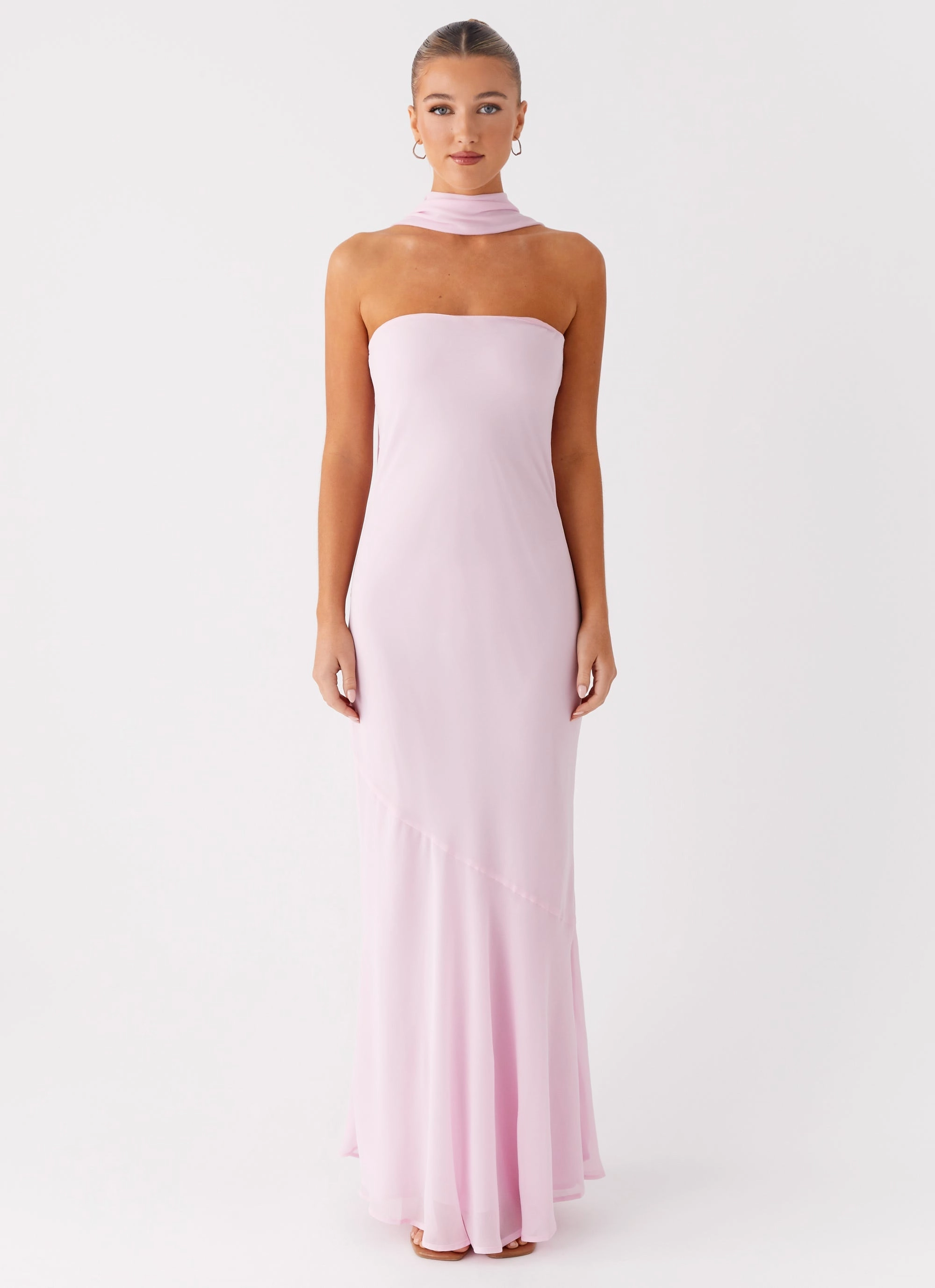 Flattering Shape Under The Pagoda Maxi Dress - Pink