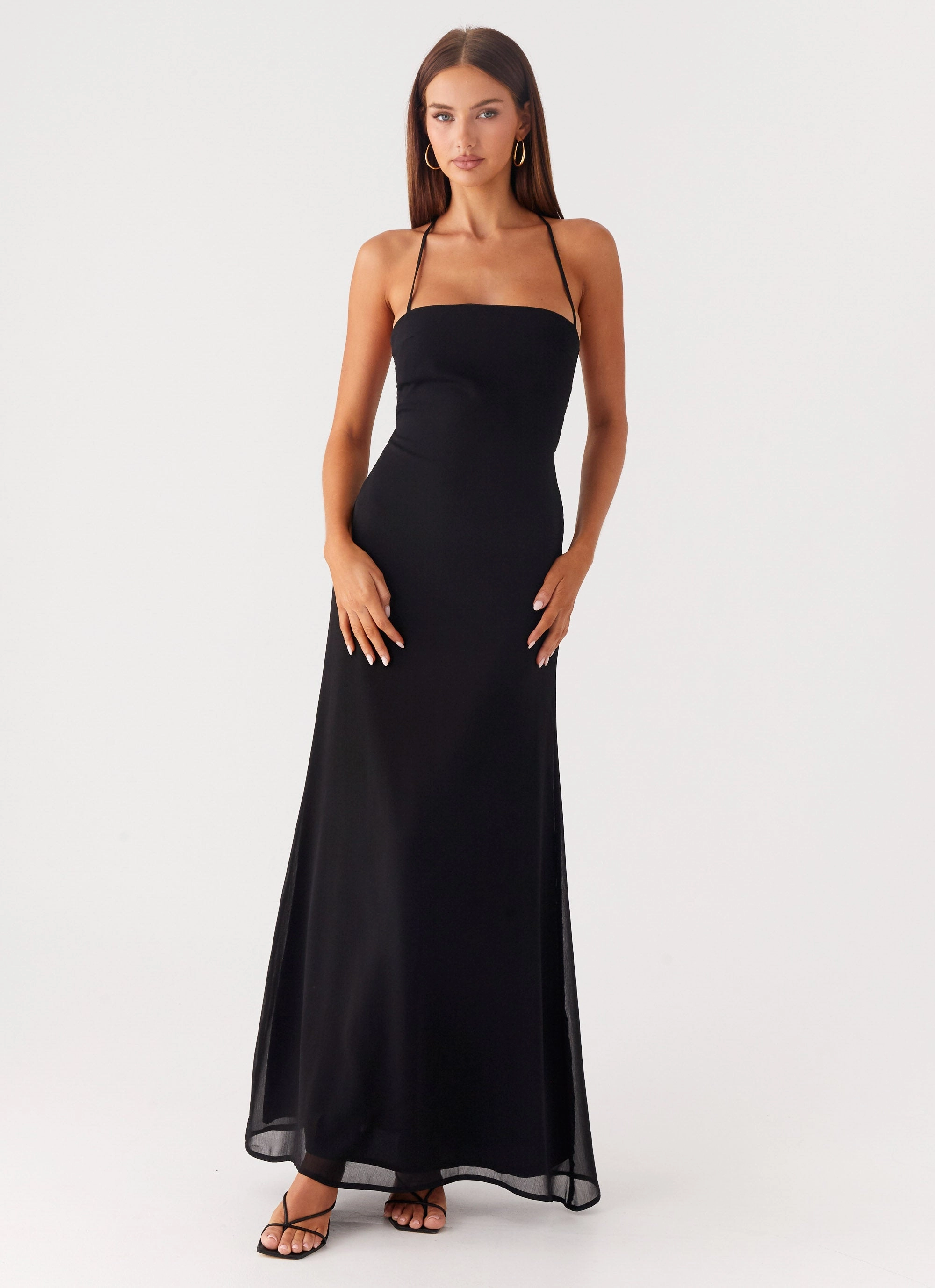 Peggy Maxi Dress - Black Easy Tones Stylish day dress