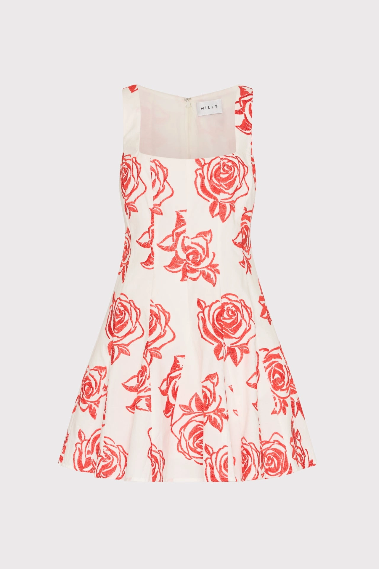 Calm Beauty Ariel Rose Embroidery Mini Dress