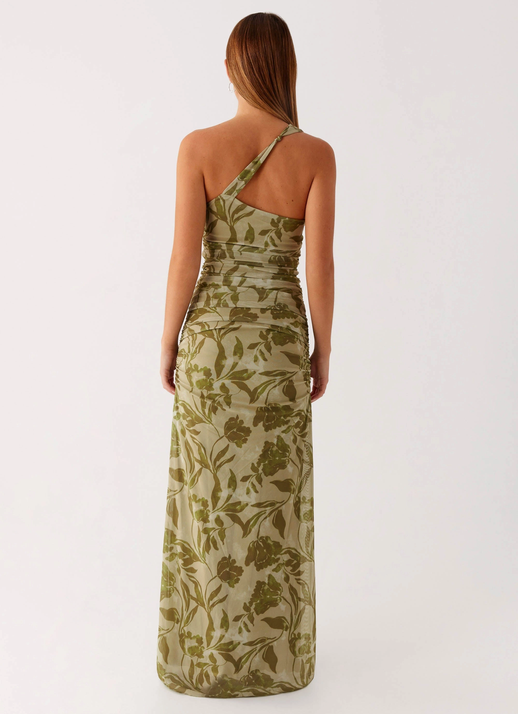 Georgiana Maxi Dress - Jade Fern Stud-Detail