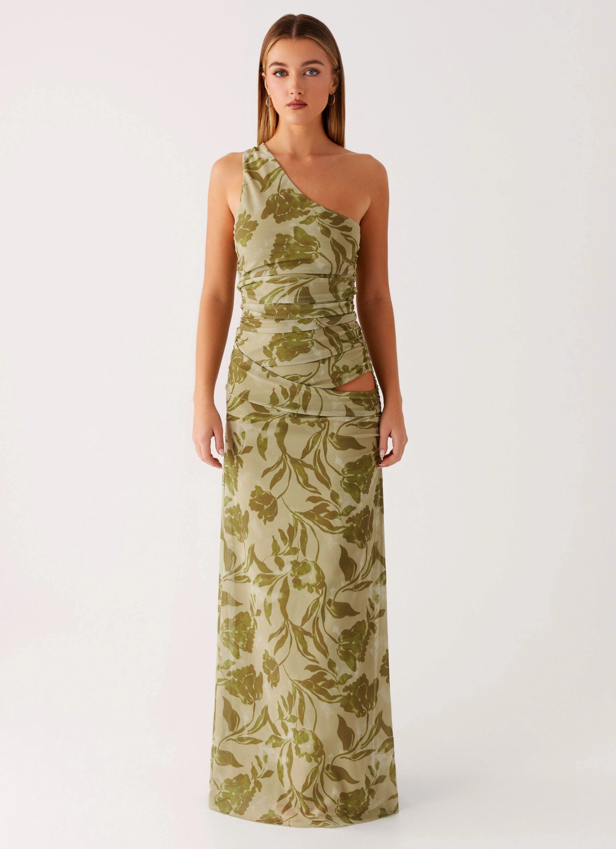 Semi Casual Lace Detail Georgiana Maxi Dress - Jade Fern