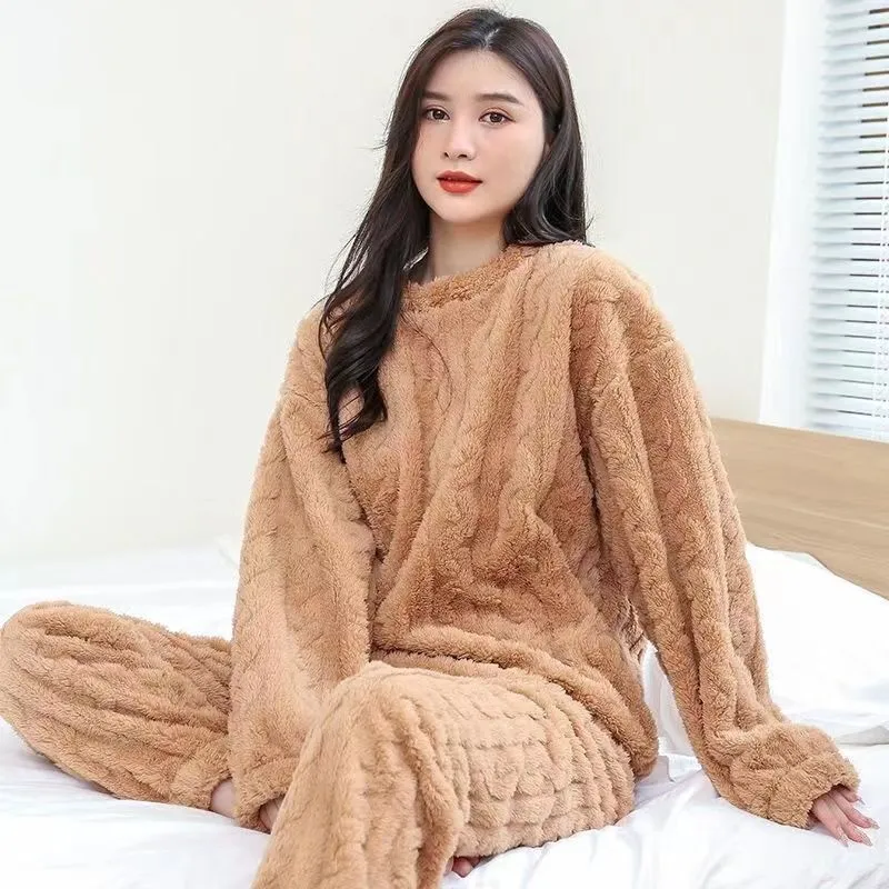 Unisex Jacquard Cotton Velvety Pajama Set