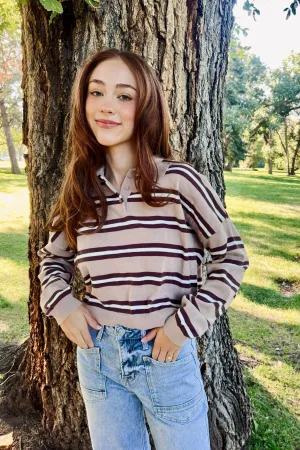 Book Club Striped Top Ultrasoft Inner Lining Comfortable Cotton
