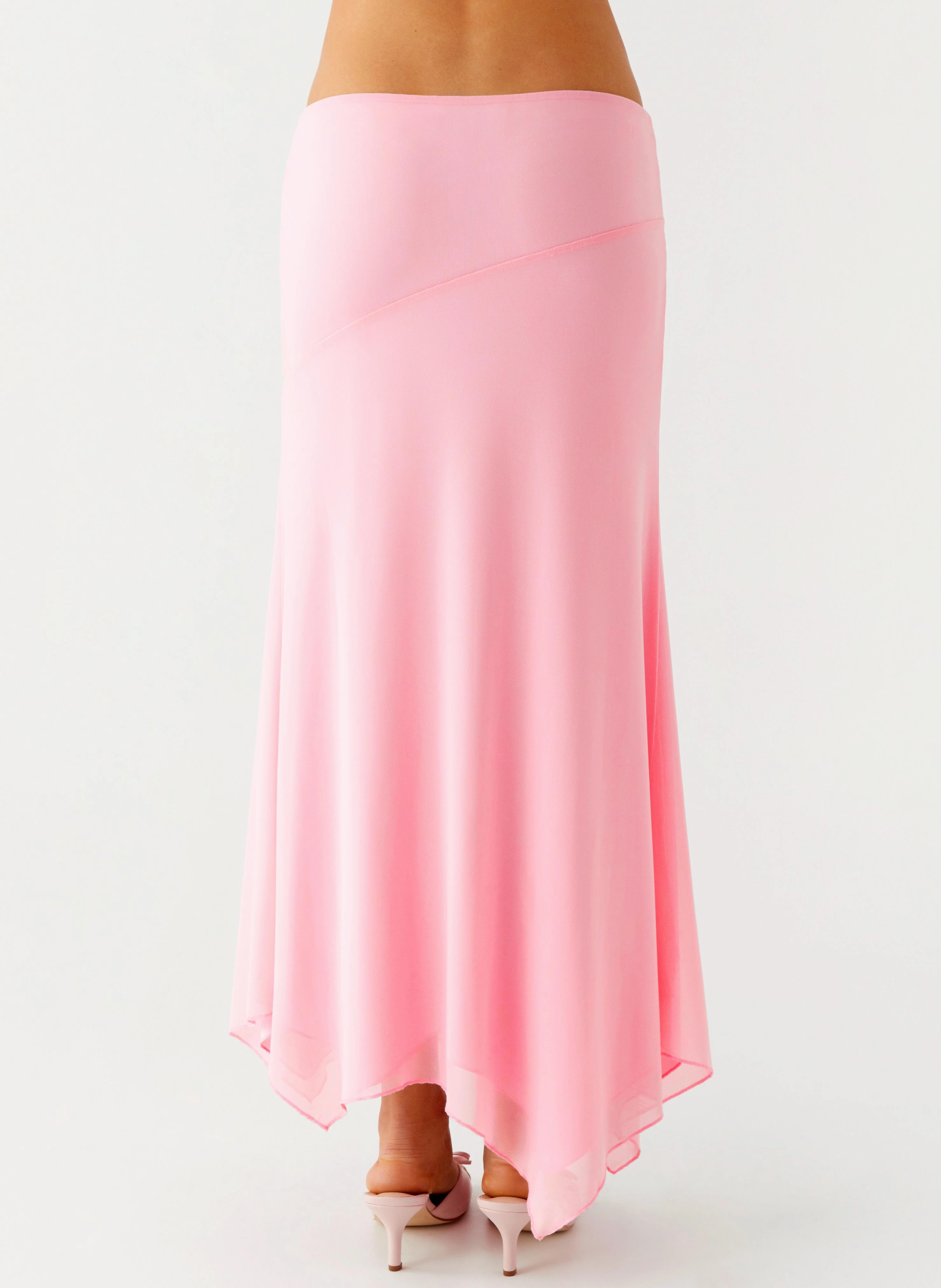 Kerrie Hanky Midi Skirt - Baby Pink Comfort Innovation