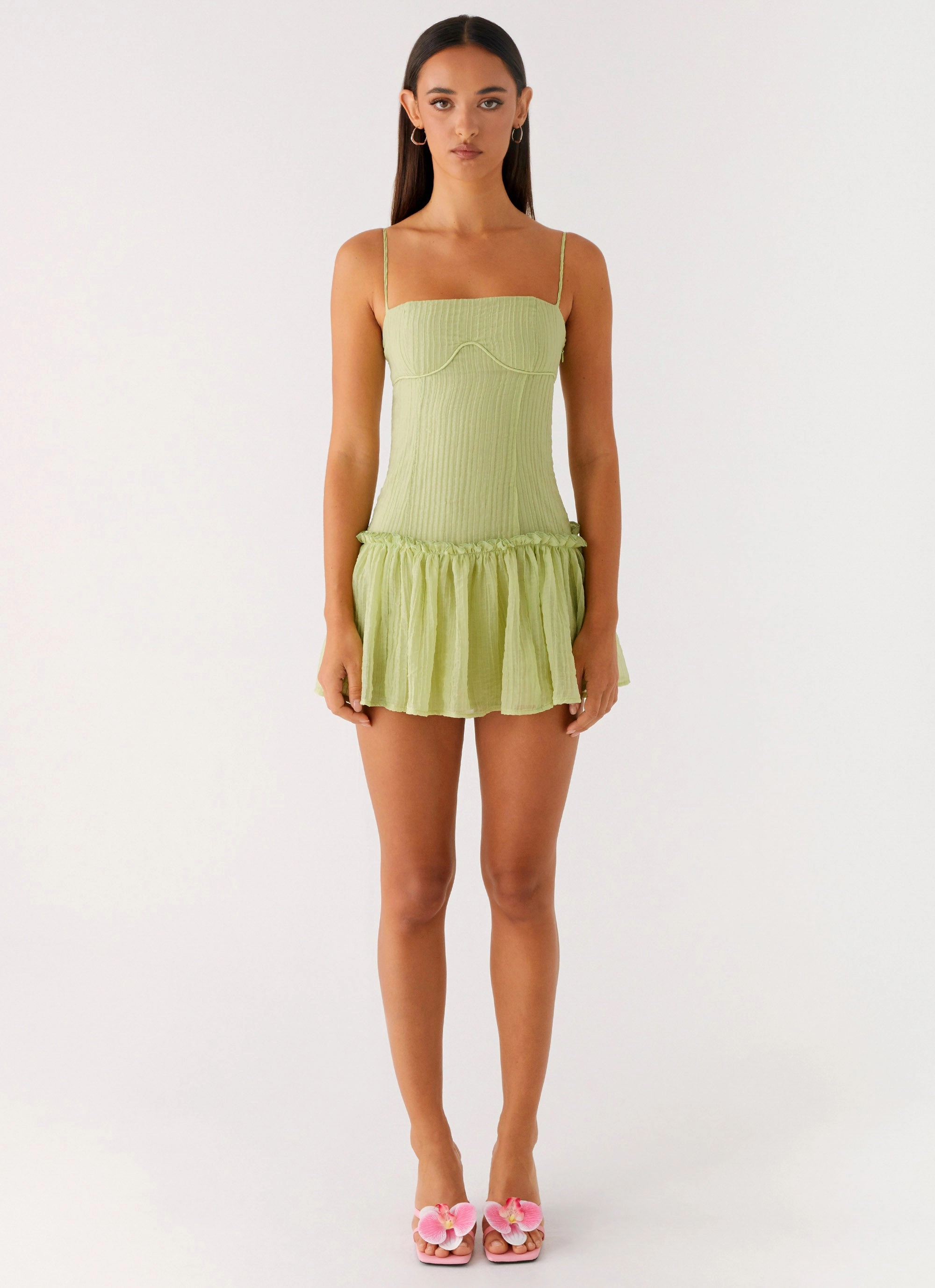 Red Carpet Look Bambini Mini Dress - Green