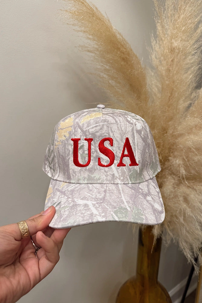 Father's Day USA Light Camo Trucker Hat