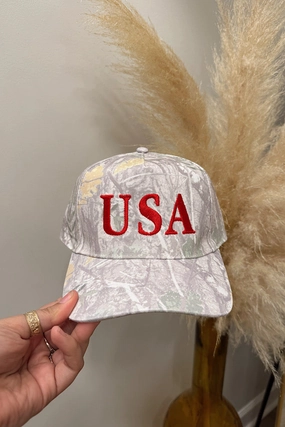 Father's Day USA Light Camo Trucker Hat