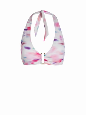 Shana Top In Hazy Ikat Ivory Convertible Style