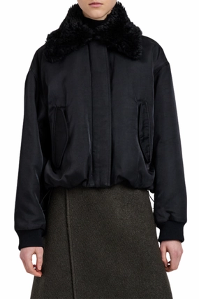Vadra Jacket in Recycled Nylon Twill Snap Closure System