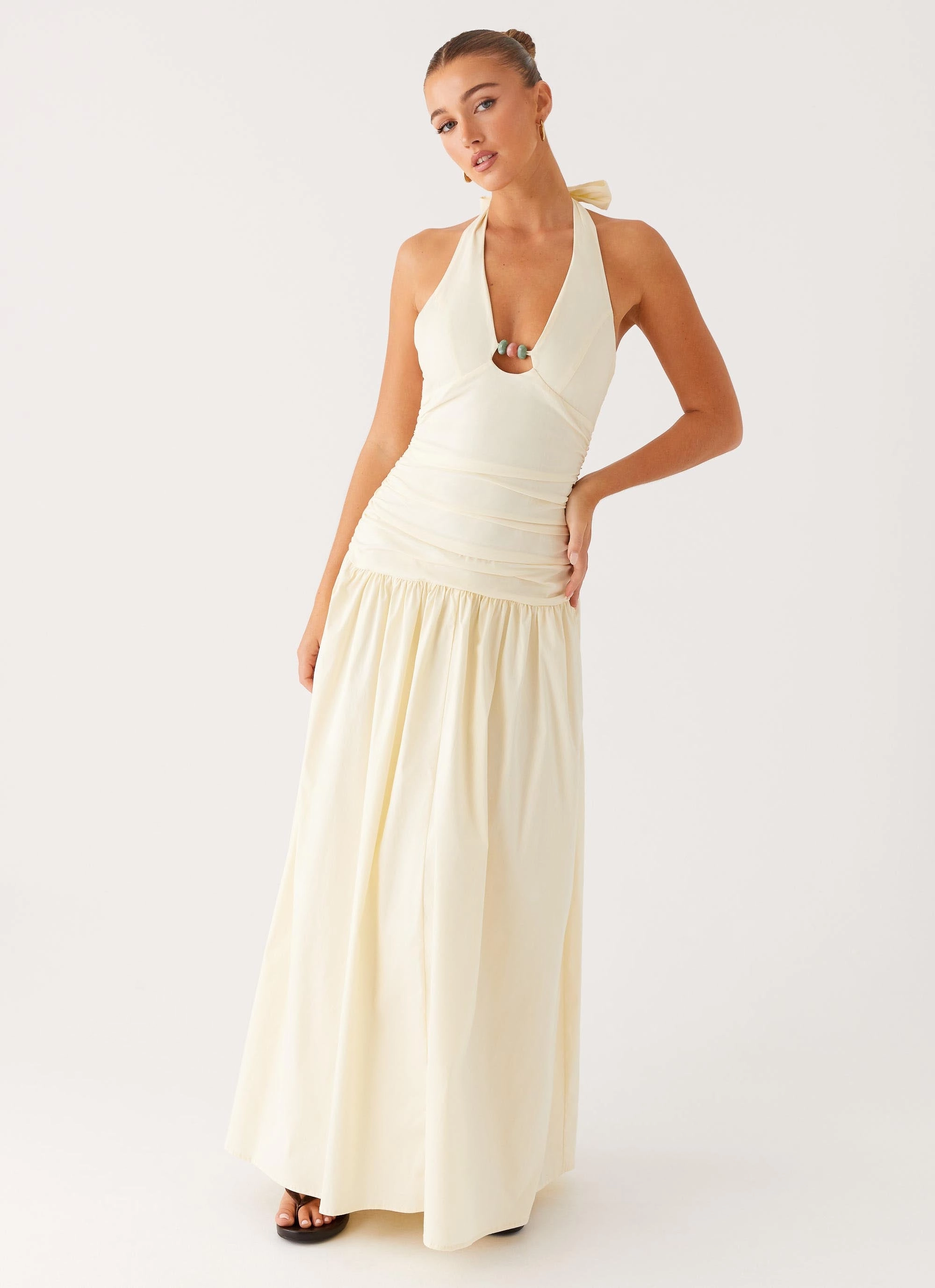 Val Maxi Dress - Lemon Stylish Line