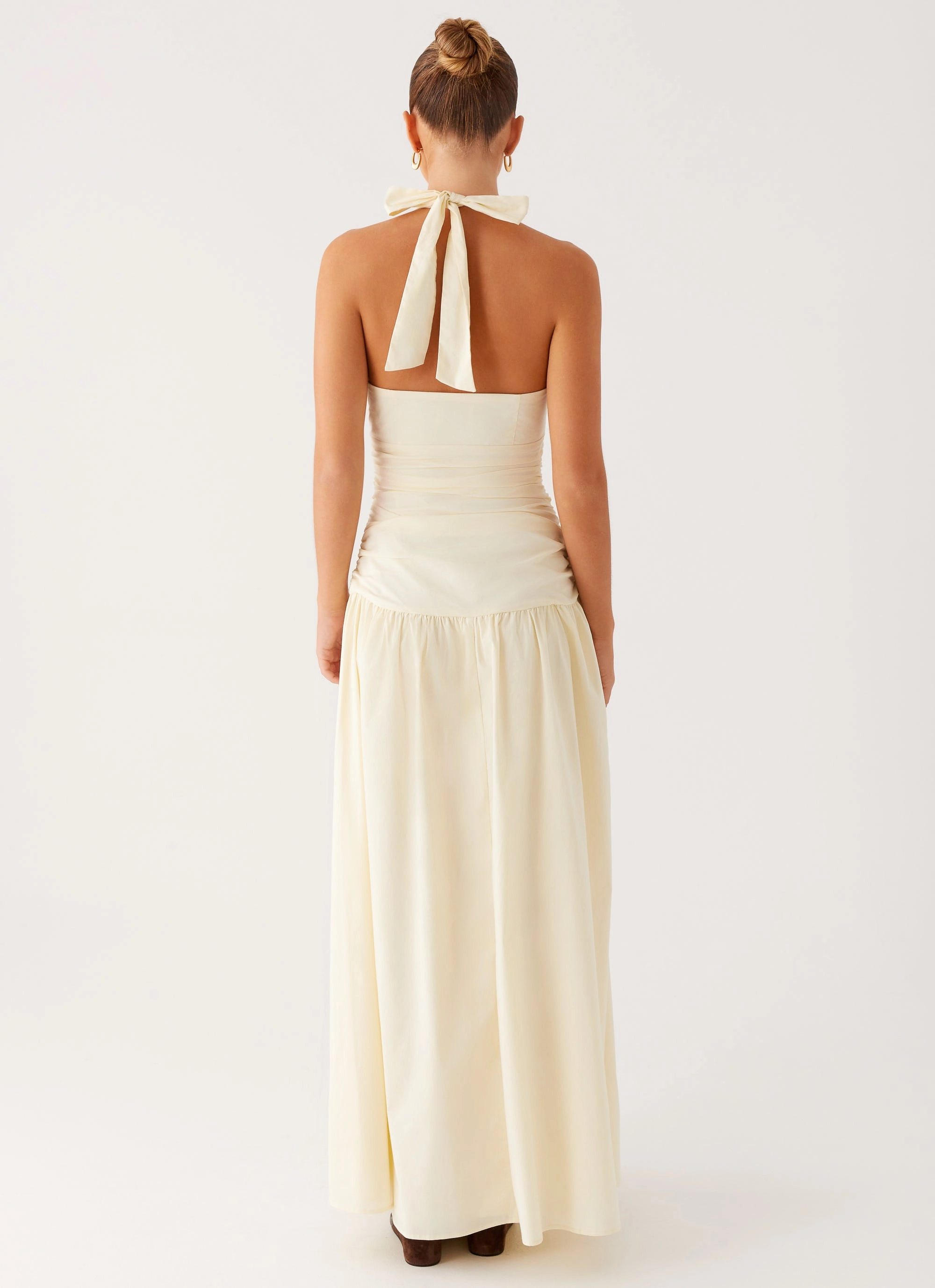 Layered Comfort Smart and Polished Val Maxi Dress - Lemon