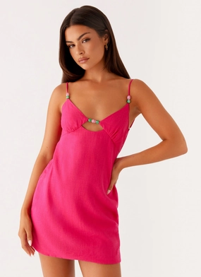 Vander Mini Dress - Fuchsia Pure Vibes Outfit Diary