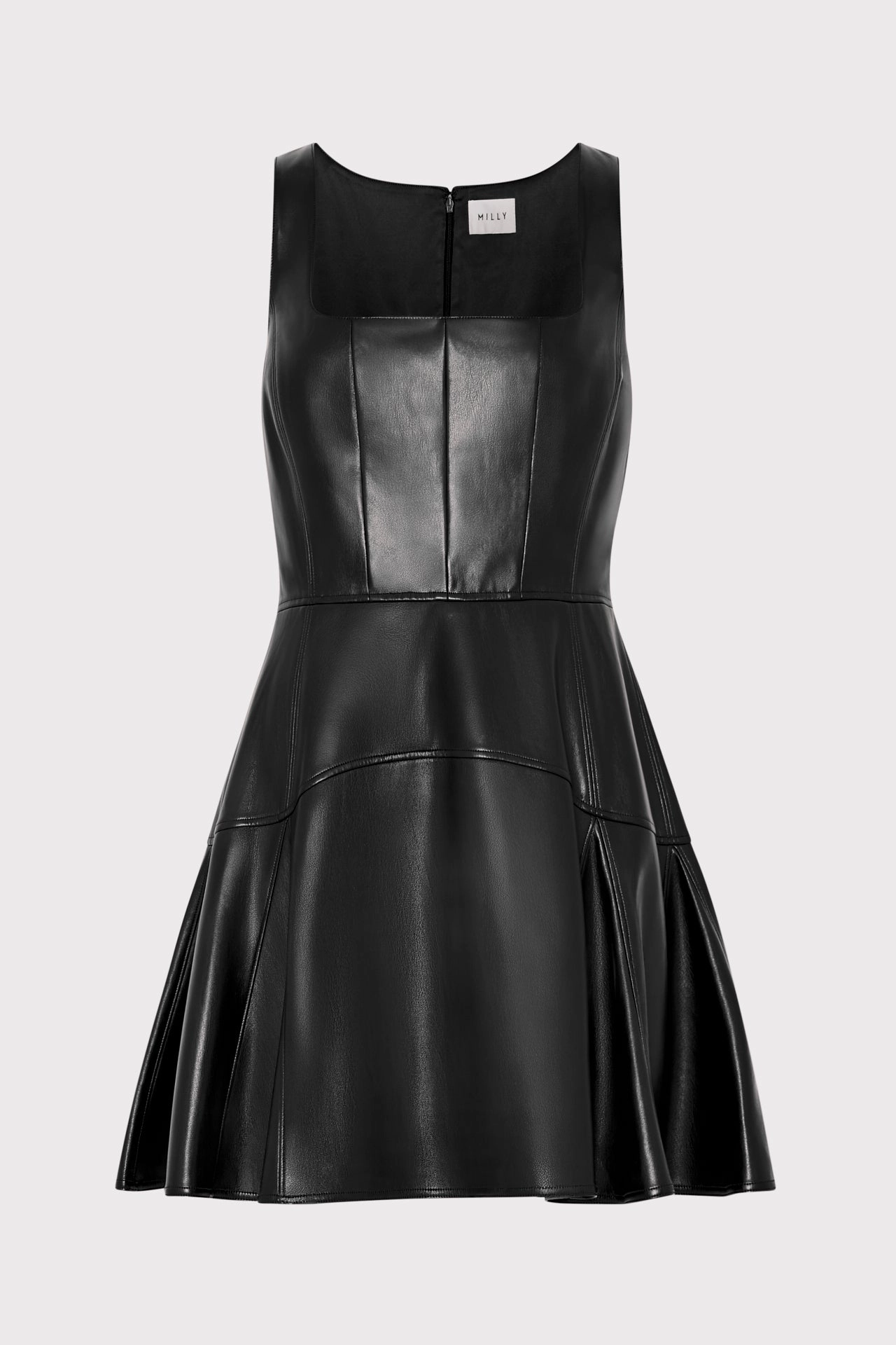 Easy Pairing Trendy pick Vegan Leather Mini Dress