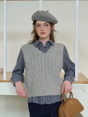 Florence V-Neck Wool Vest Moisture Control Technology