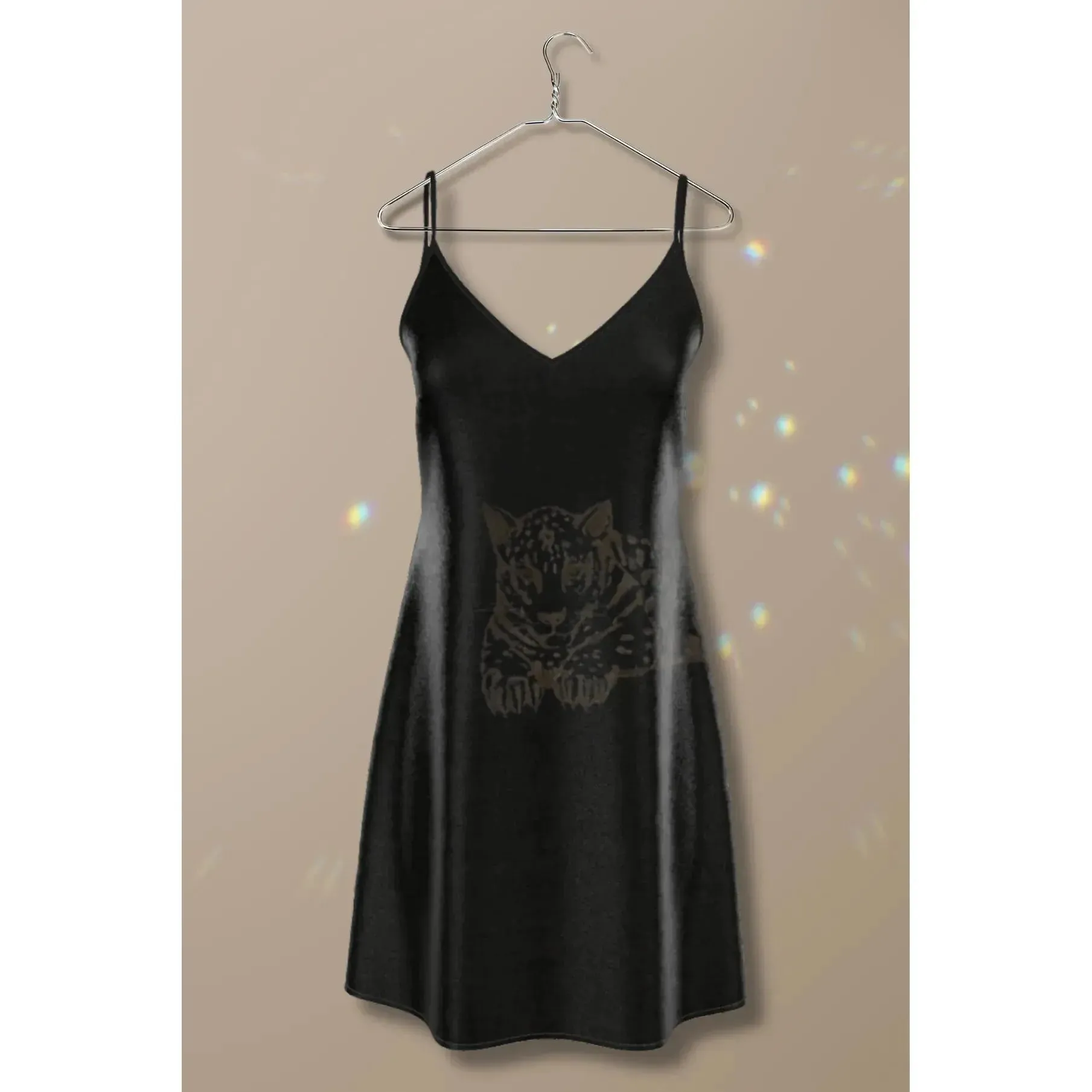 Vela Silk Slip Dress in Jaguar