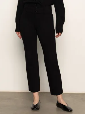 90's Straight Legging Black Cotton comfort Body Aligned
