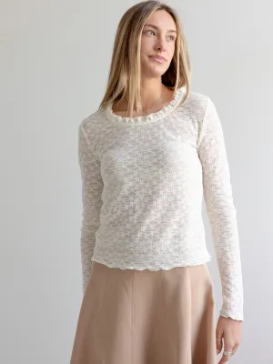 Relaxed Tee EasyCareMaterial Lillian Lace Top