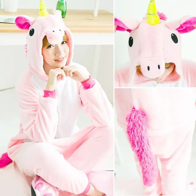 VenusFox Pink Unicorn Pajamas Sets