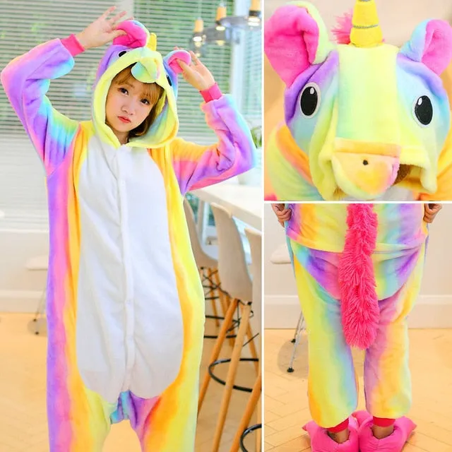 VenusFox Pink Unicorn Pajamas Sets