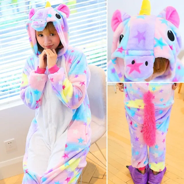 VenusFox Pink Unicorn Pajamas Sets