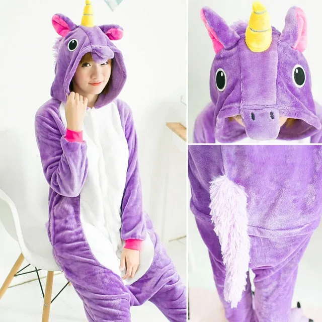 VenusFox Pink Unicorn Pajamas Sets