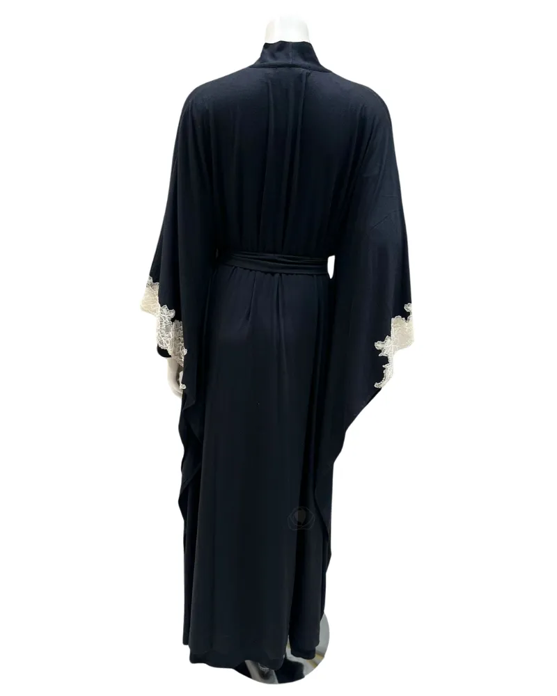 Verdiani Black Butterfly Effect Modal Morning Robe