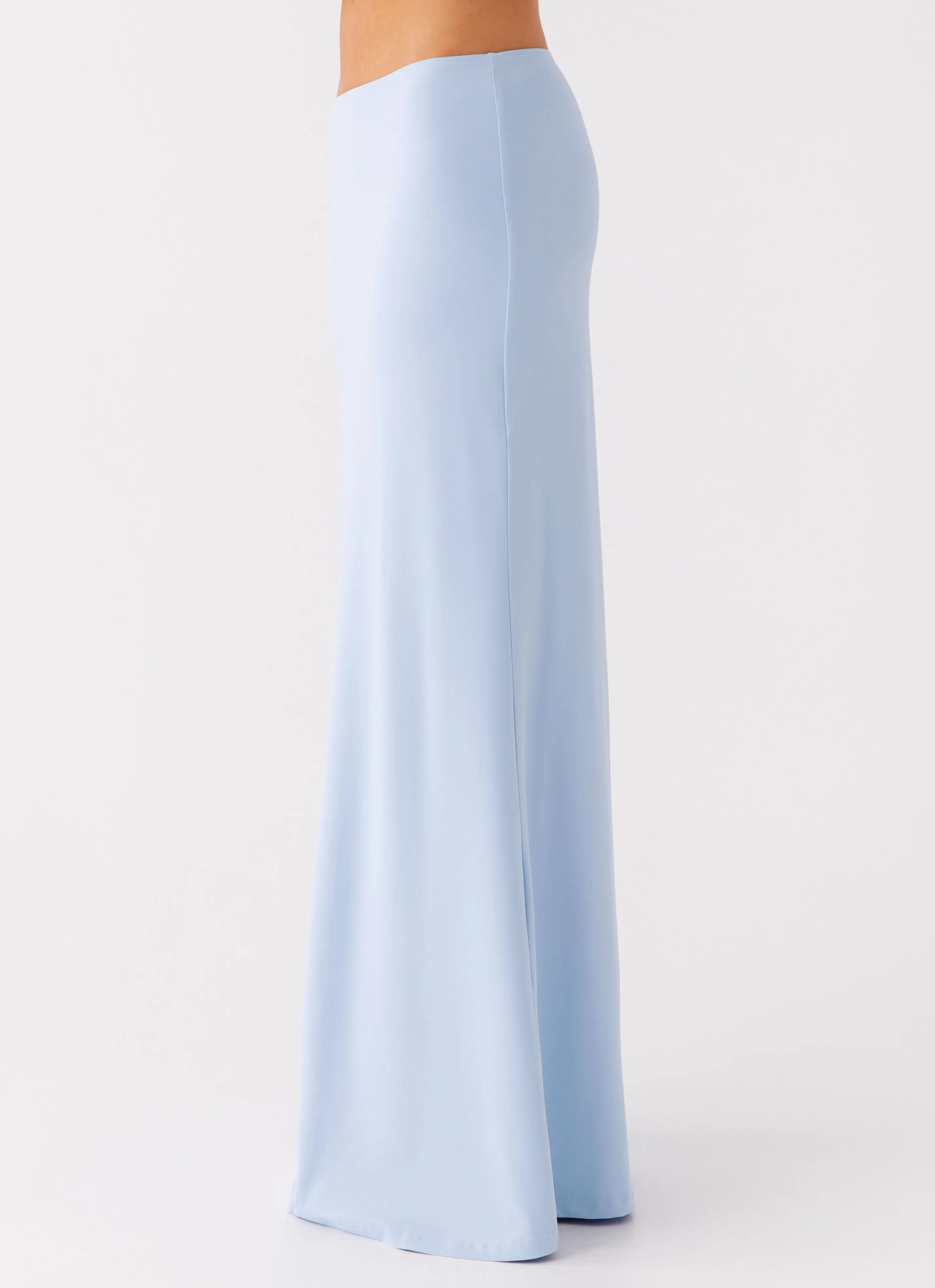 Functional Fit Like A Flower Maxi Skirt - Baby Blue
