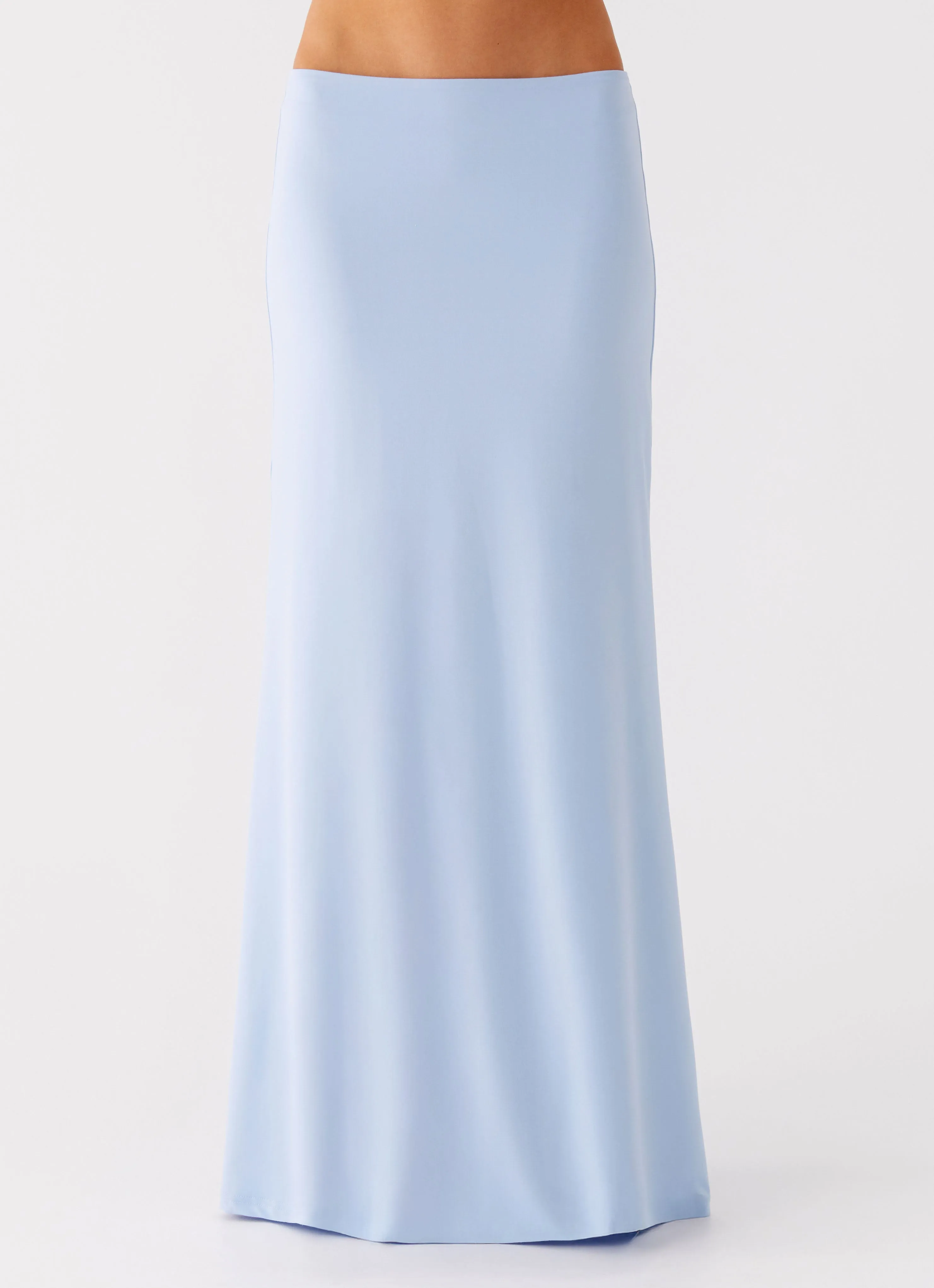 HypoallergenicFabric Like A Flower Maxi Skirt - Baby Blue