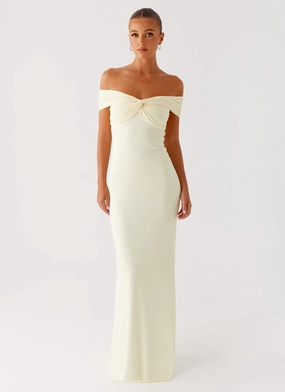 Sheer Panel Countless Maxi Dress - Yellow