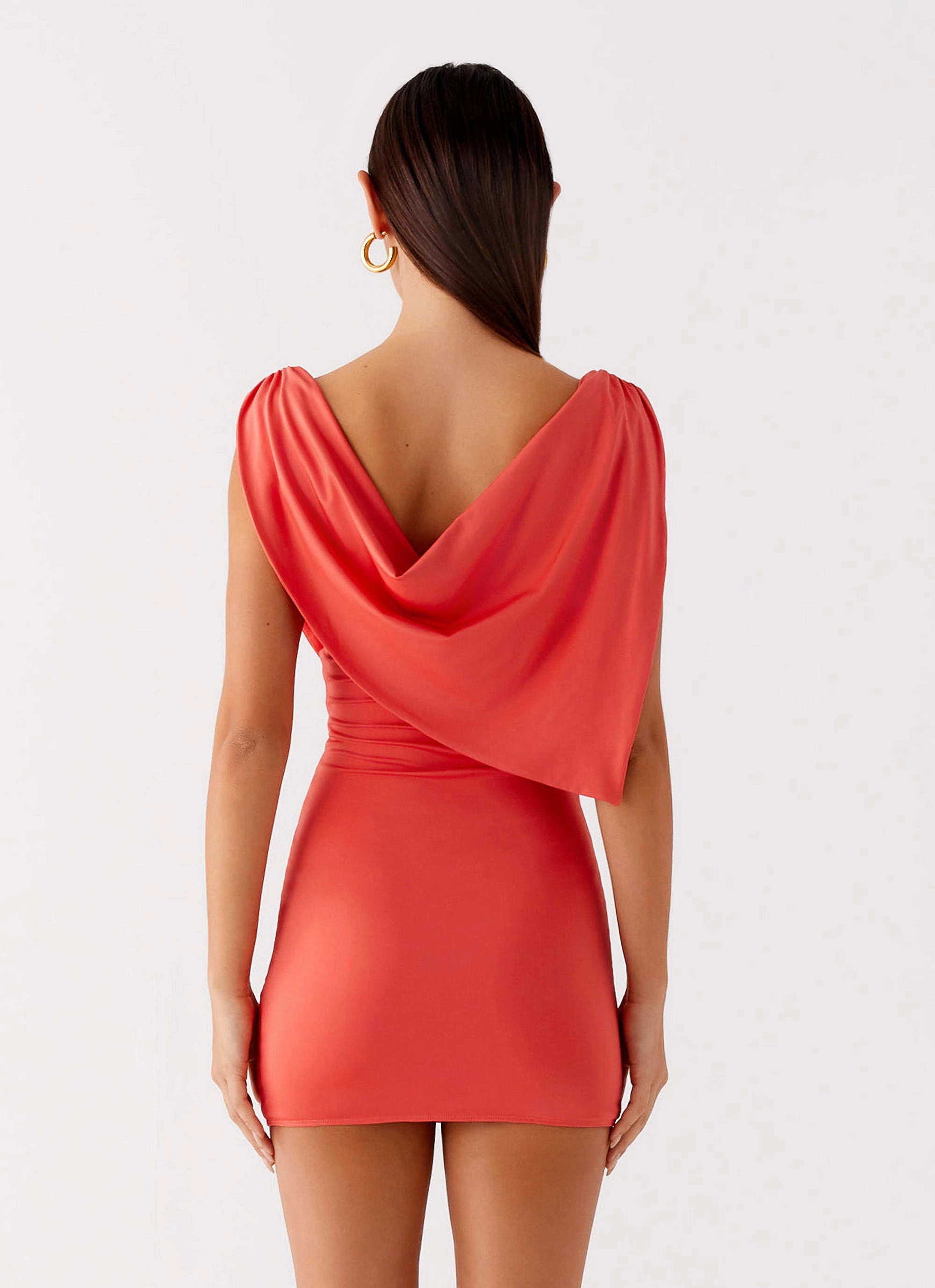 Classic Layer Angeles Mini Dress - Coral