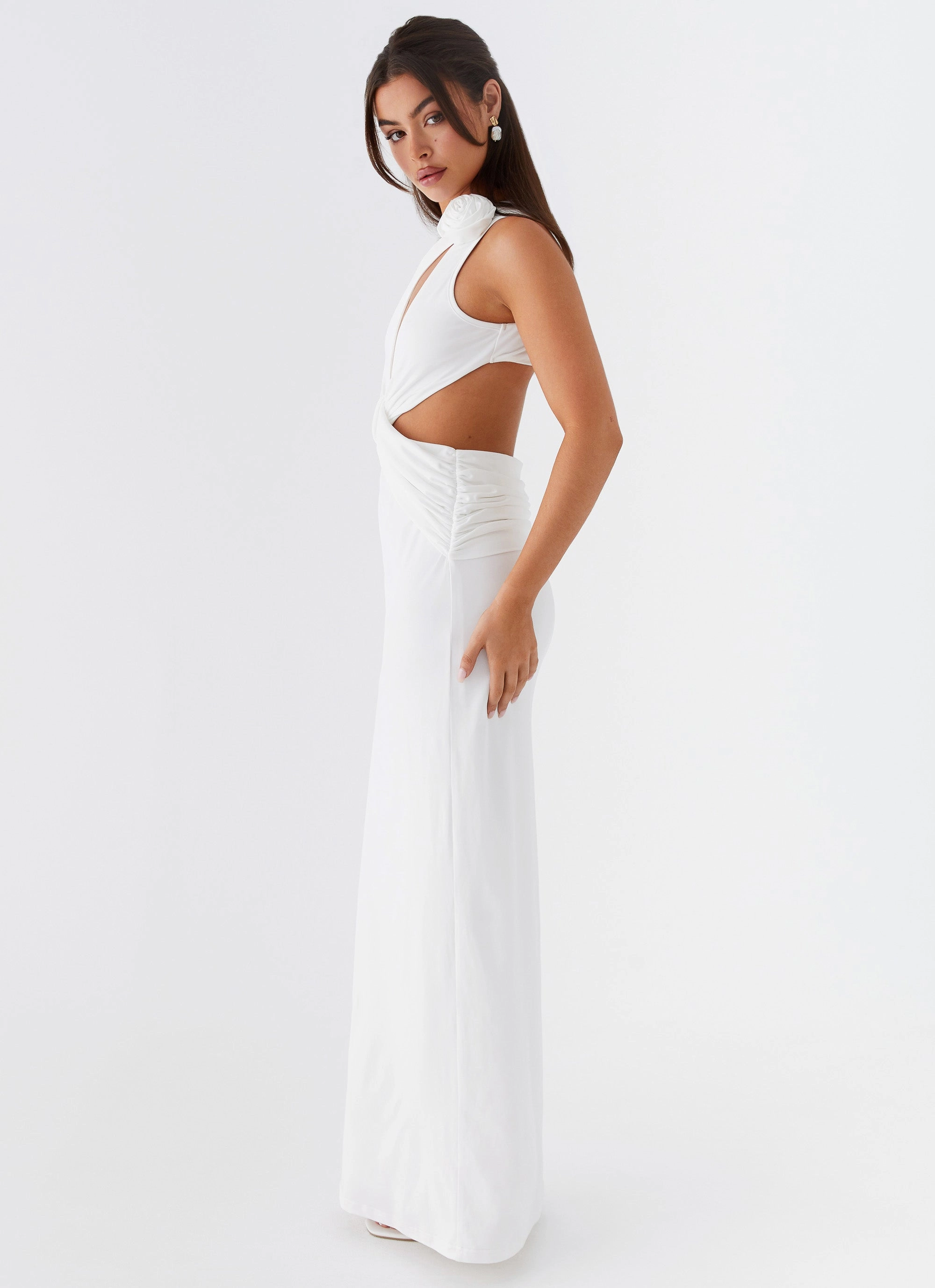 Trendy And Comfortable Lovesome Rosa Maxi Dress - White