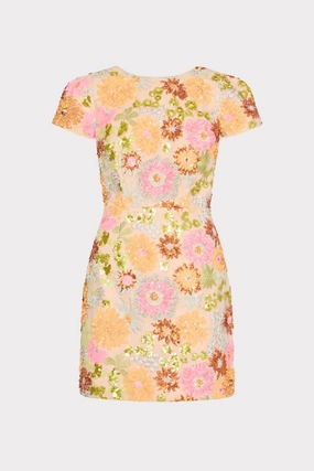 Rowen Floral Blossom Sequins Dress Timeless Comfort Wear