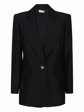 Non Restrictive Cut Functional Layering Hypnotic Tailored Jacket in Black