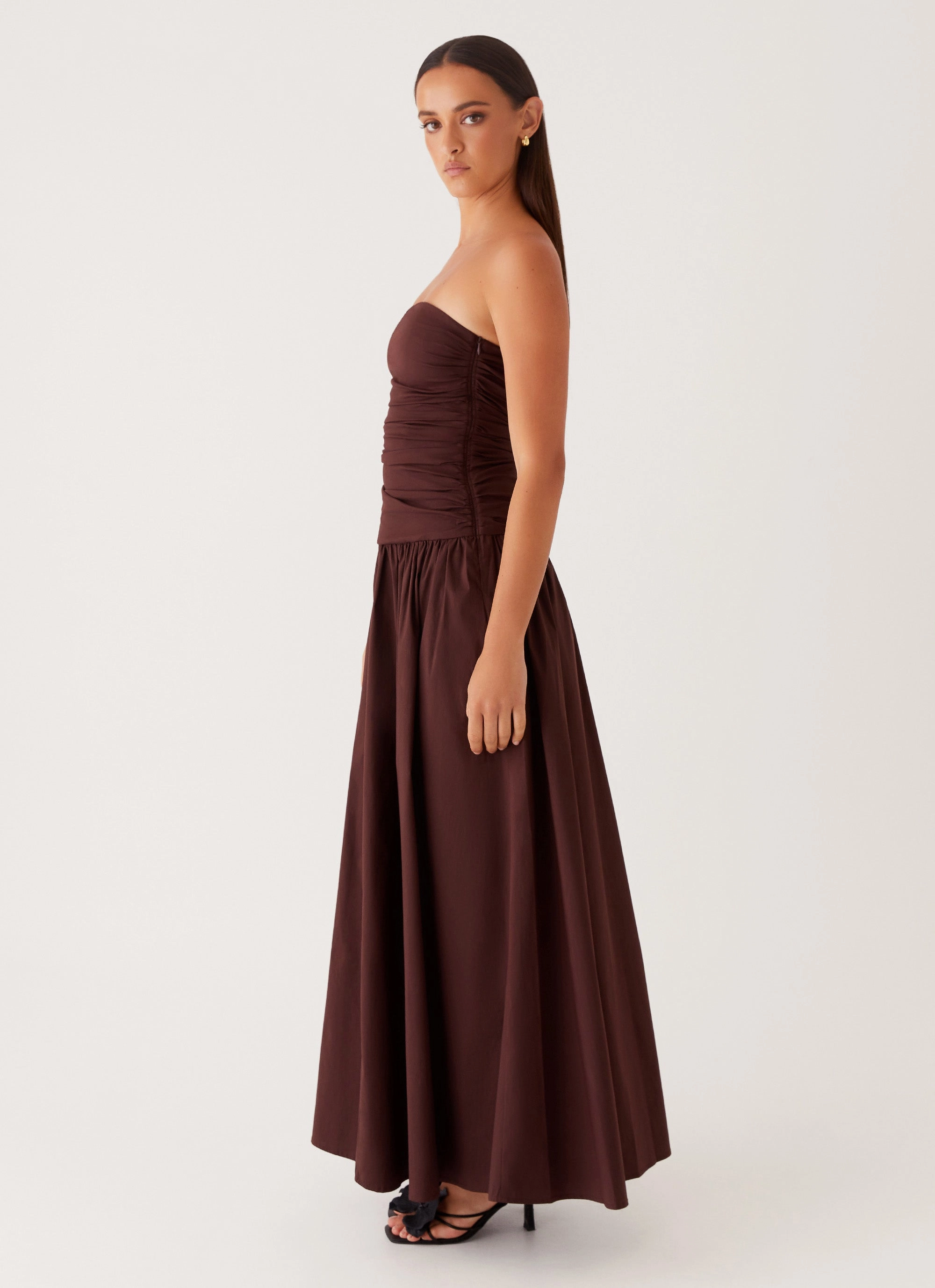 Minimal Curve Air Comfort Carmel Maxi Dress - Brown