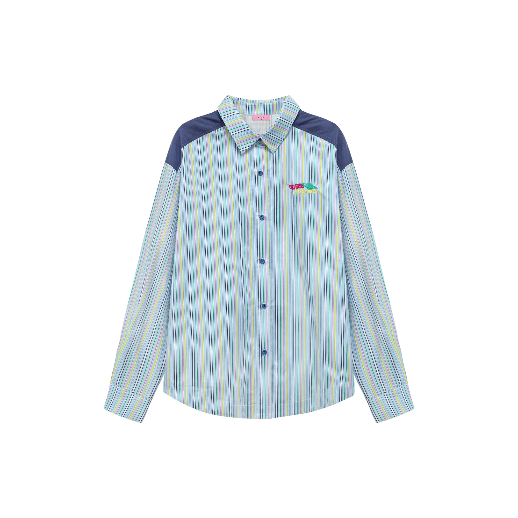 Vertical Stripes Oversized Shirt