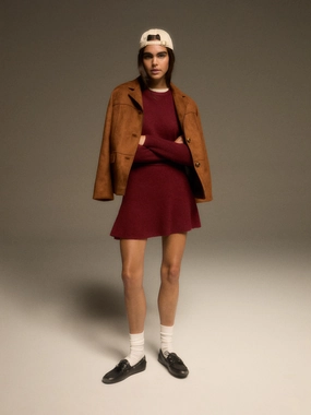 Vhari Knit Mini Skirt Machine washable