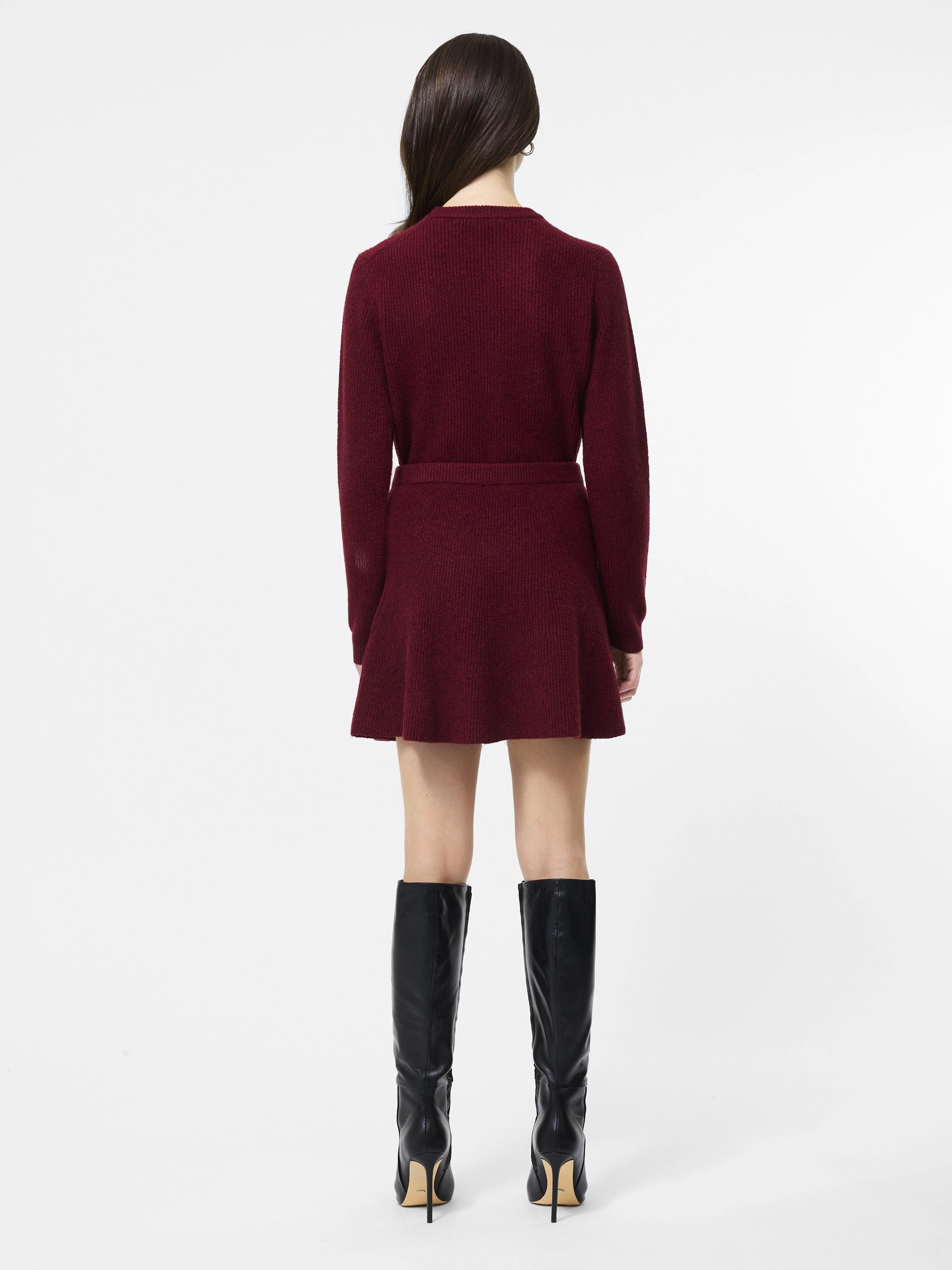 Vhari Knit Mini Skirt Stretchy Daily Style