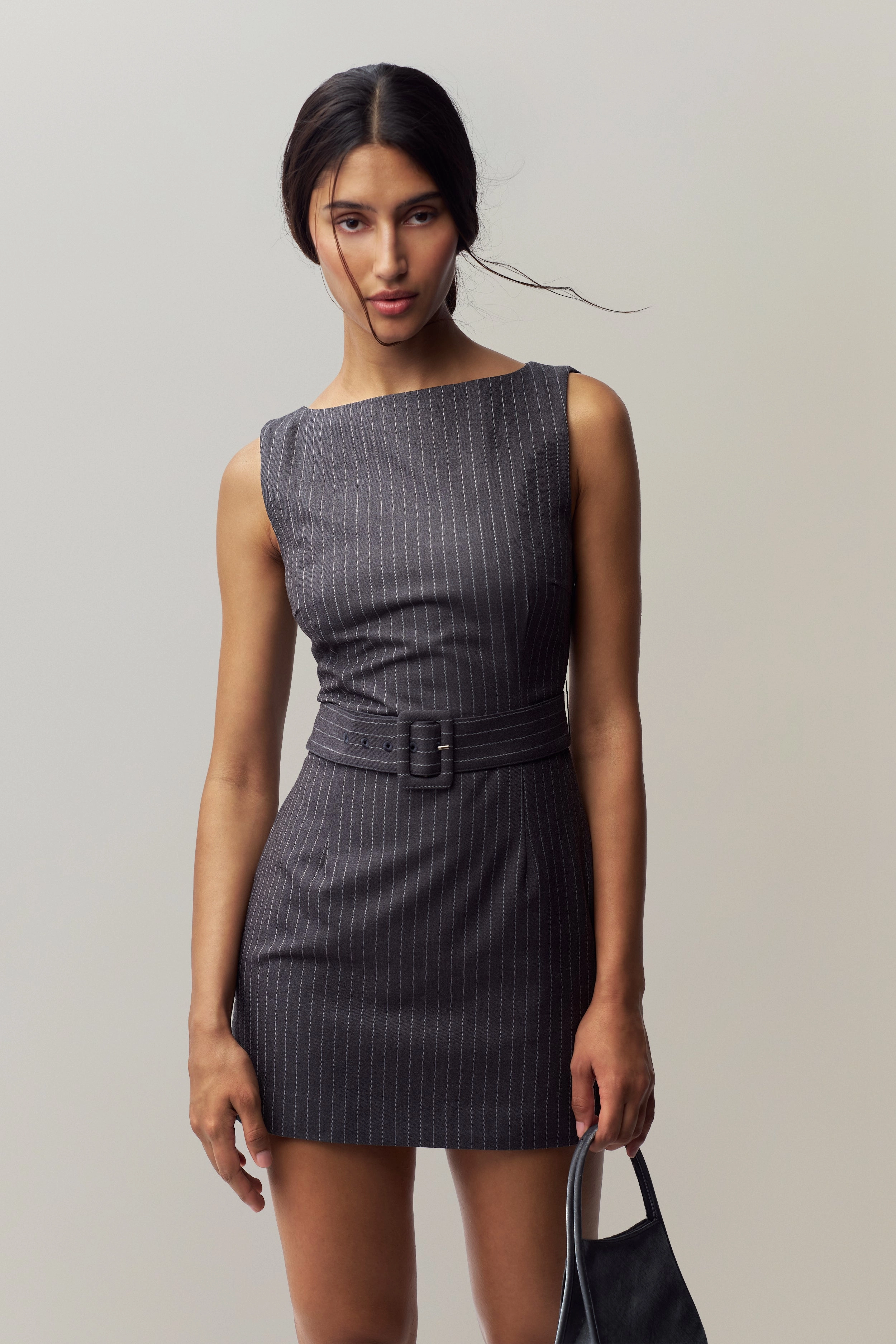 Pure Lines Everyday-Use Via Pinstripe Dress