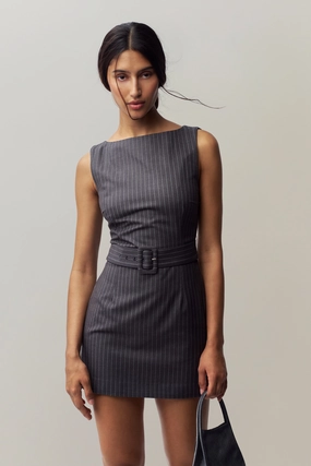 Pure Lines Everyday-Use Via Pinstripe Dress