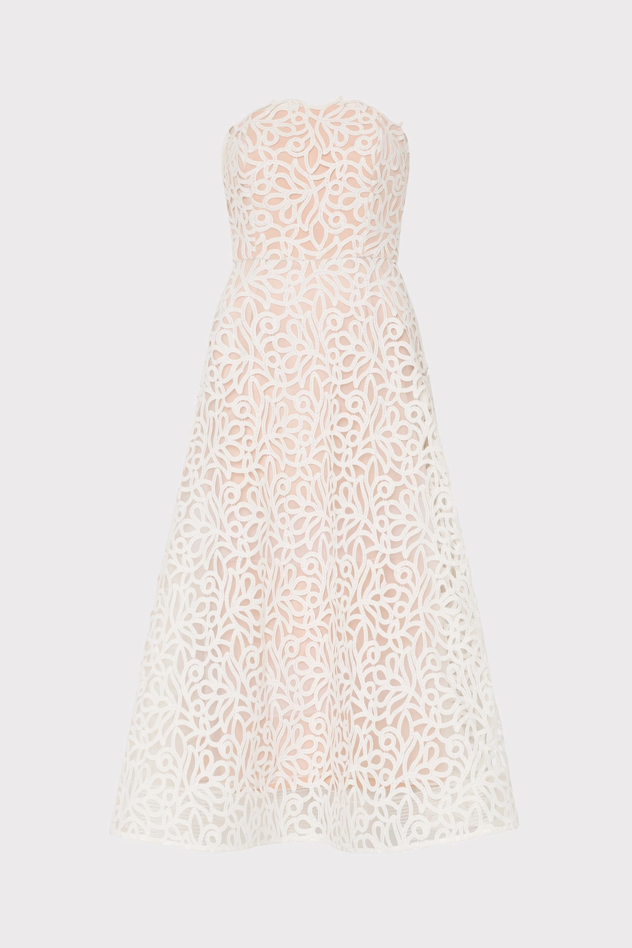 Petunia Curled Lace Gown Vibrant Style