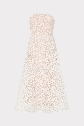 Petunia Curled Lace Gown Vibrant Style