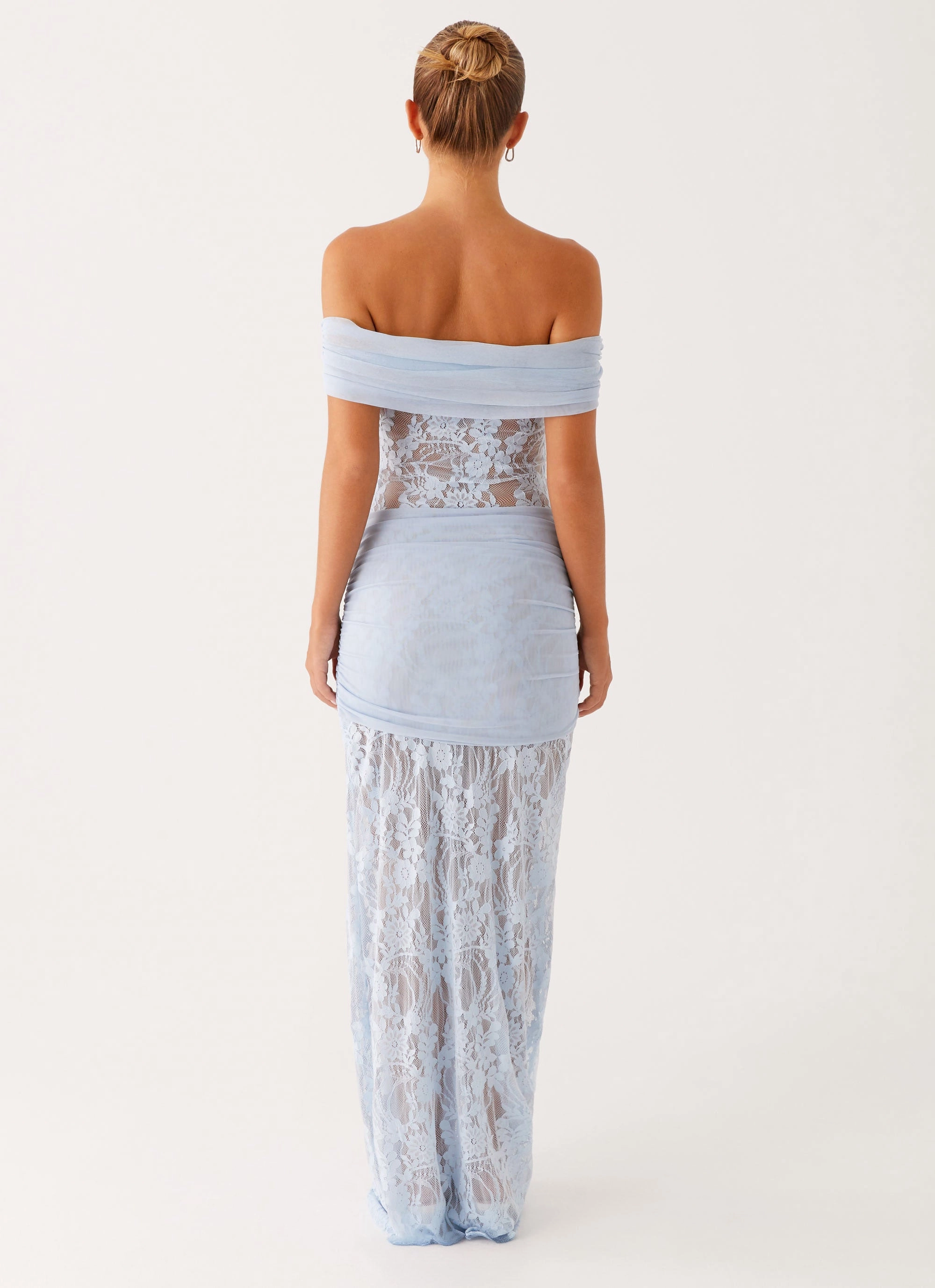 Adjustable-Length Gracie Twist Maxi Dress - Blue