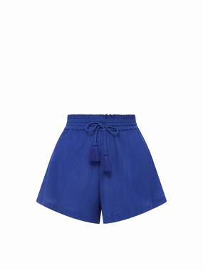 Ultra Soft Texture Vicki Shorts In Iris