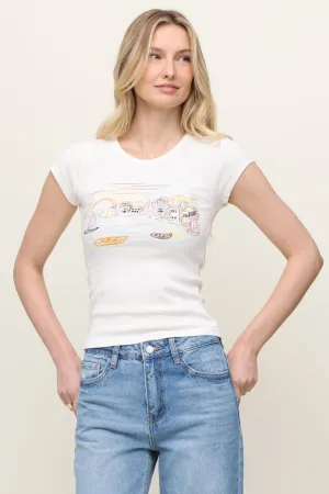 Village Cheeky Tee Stretch Fit Engineering FlexibleElasticatedEdging