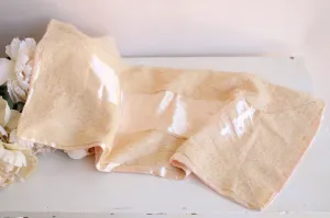 Vintage 1950s 1960s Pink Silk Satin and Lace Pillowcase
