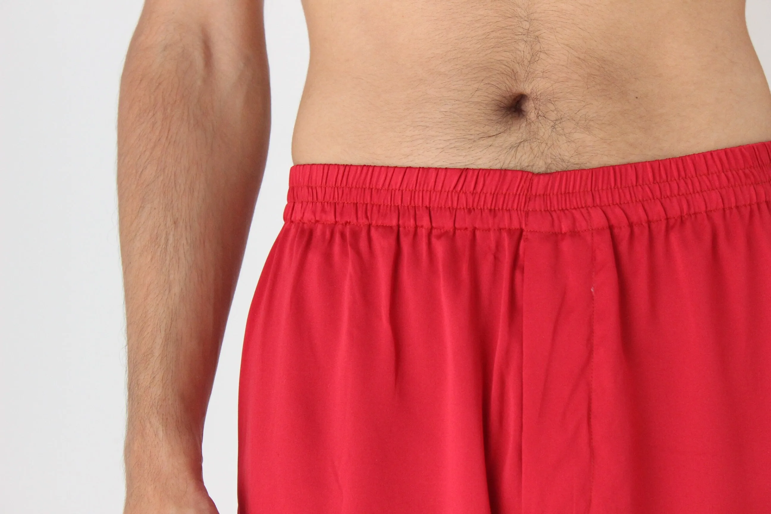 Vintage 80s PURE SILK Luxury Boxer Shorts in Red