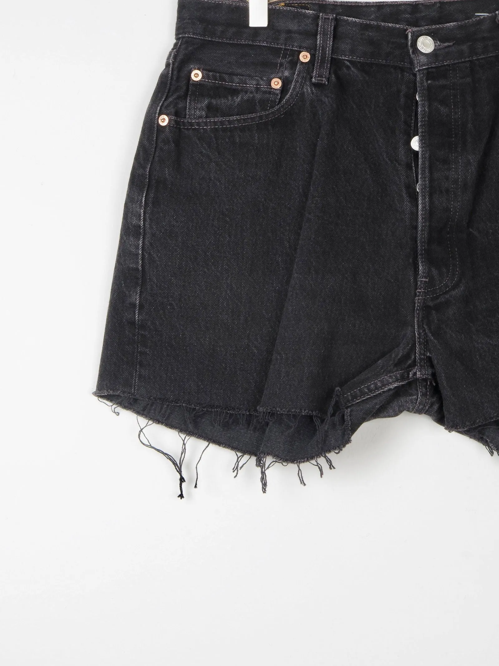 Vintage Black Levis Denim Shorts 36" XL