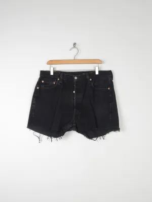 Vintage Black Levis Denim Shorts 36" XL