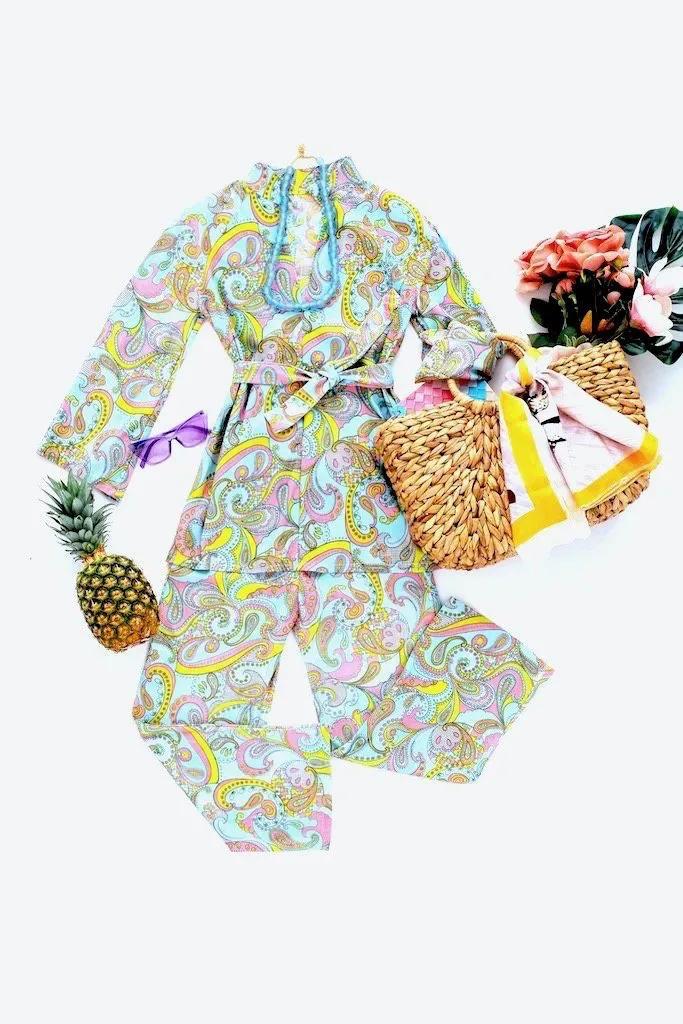 Vintage Mod Print Lounge Set